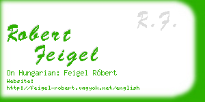 robert feigel business card